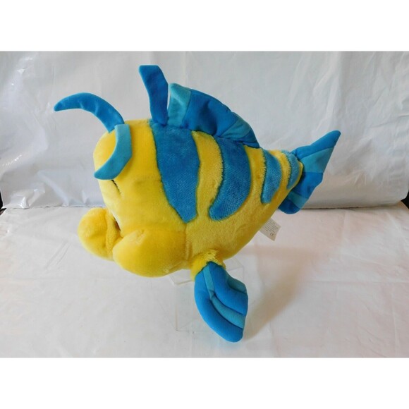 Little Mermaid Flounder Plush Genuine Original Authentic 13.5" Walt Disney Store - Picture 4 of 7